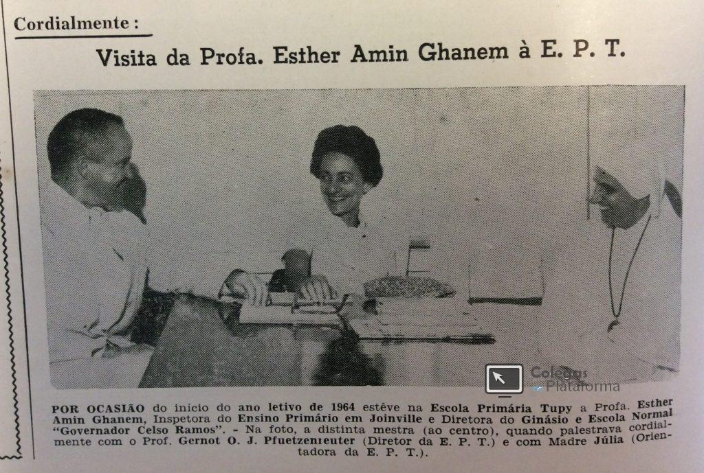 1964 Visita Esther Amin início 64